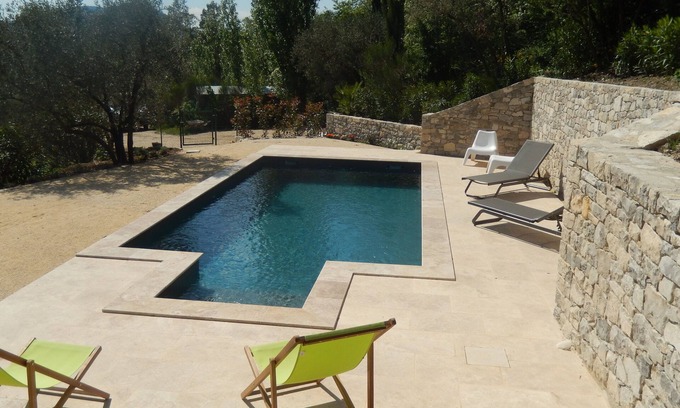 Buis-les-Baronnies Haus | Gite with pool and view of Rocher Saint Julien