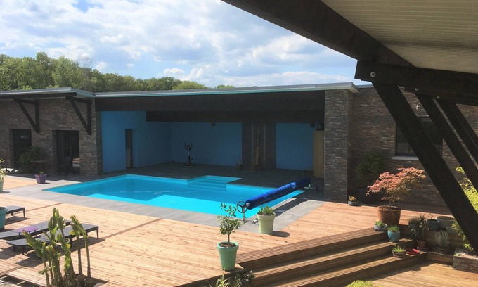 Dampierre Hütte | 23m2 Gites mit Terrasse, Pool und Zugang zur Sauna