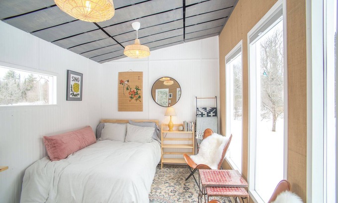 Ripton Wohnmobilvermietung | Glamping hut with WiFi in Ripton, biking, hiking, skiing