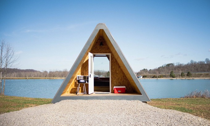 Kipling Wohnmobilvermietung | Glamplyfe Nature Experience: A-Frames on Lakefront L14