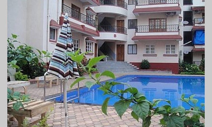 Saunta Vaddo Wohnung | Goa, Calangute, Kyle Gardens, Superb Wohnung mit Balkon, nahe am Strand
