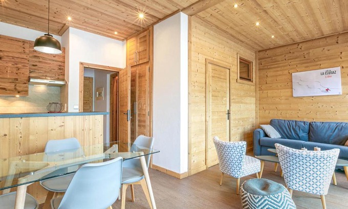 La Clusaz Wohnung | Grand Studio cabine, balcon, parking, centre La Clusaz - FR-1-437-85