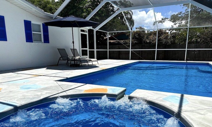 Harbor Bluffs Haus | Harbor · Heated Pool and Spa | 5 min to beach