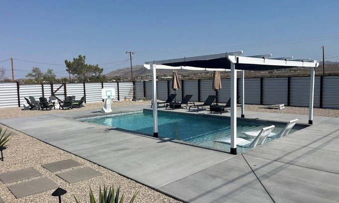 Twentynine Palms Haus | Luxury Desert Escape - Pool, Spa & Panoramic Views - 5 Min to J.T. Park Entrance