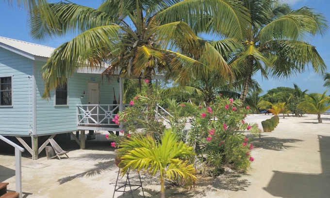 Caye Caulker Hütte | Bayblue Cottage - Atemberaubende Aussicht mit wunderschönem Sonnenuntergang