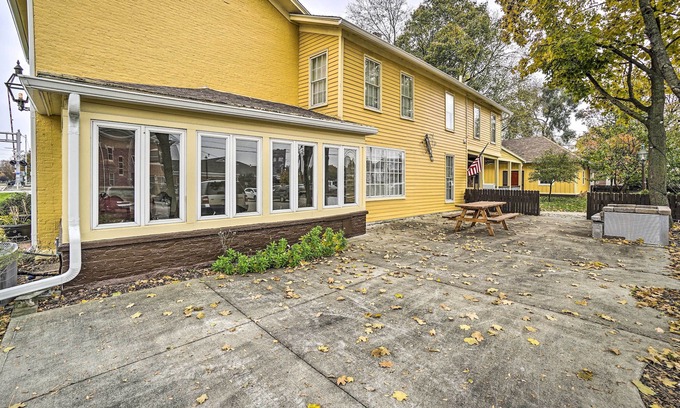 Troy Haus | Historic Troy Home Close to Shops w/ Fire Pit