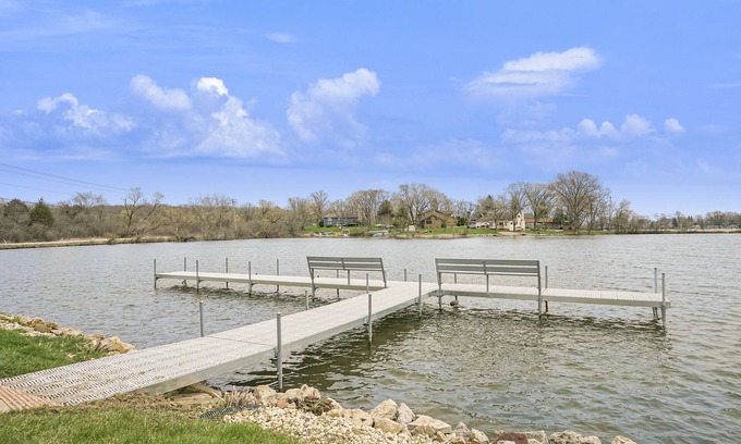 Lake Shangrila Haus | Home on Lake Shangri-La w/Scenic View, Private Pier, + Hot Tub