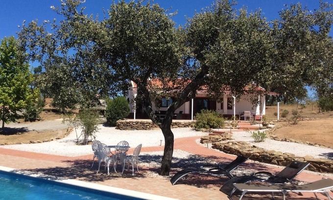 Aldeia dos Palheiros Skihütte | Homerez - Hütte für 5 Pers. mit Schwimmbad, jacuzzi und Garten in Ourique