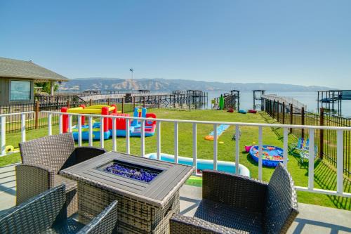 North Lakeport Haus | Hot Tub, Views and Dock! Playful Home on Clear Lake