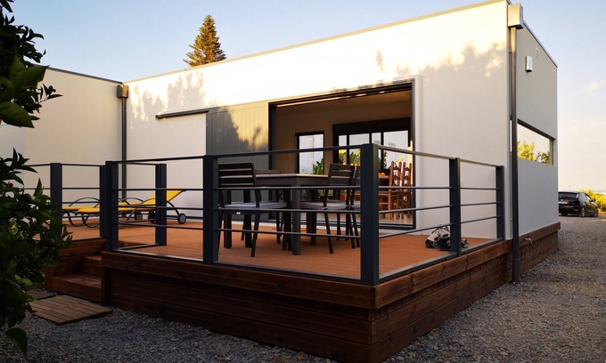 Tavira Hütte | Haus in einem Bauernhof mit Orangenbäumen