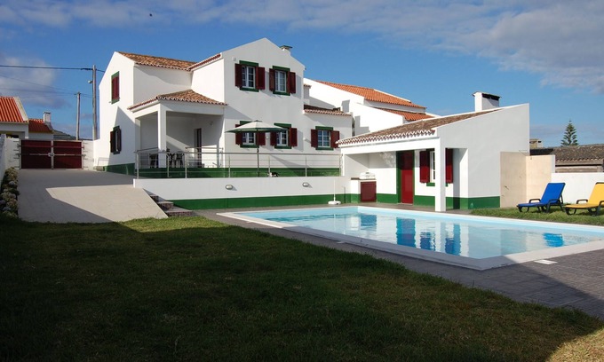 Mosteiros Haus | Haus mit Garten und Pool