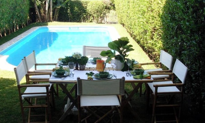 Praia das Macas Villa | Villa mit Pool, Garten und Meerblick