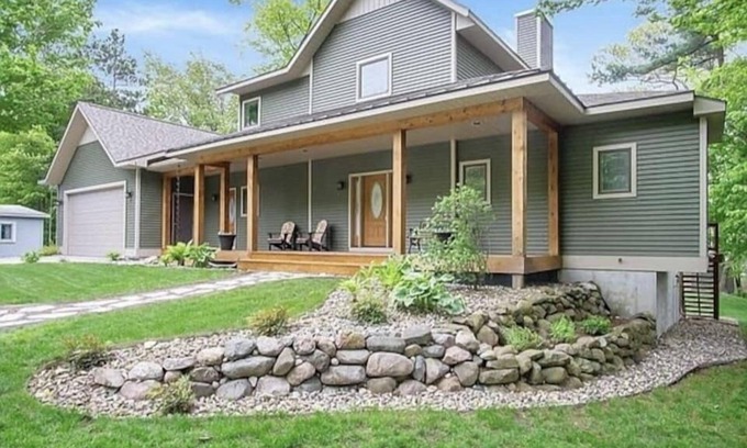 Manistee Haus | Huge Home on Bar Lake across from Lake Michigan