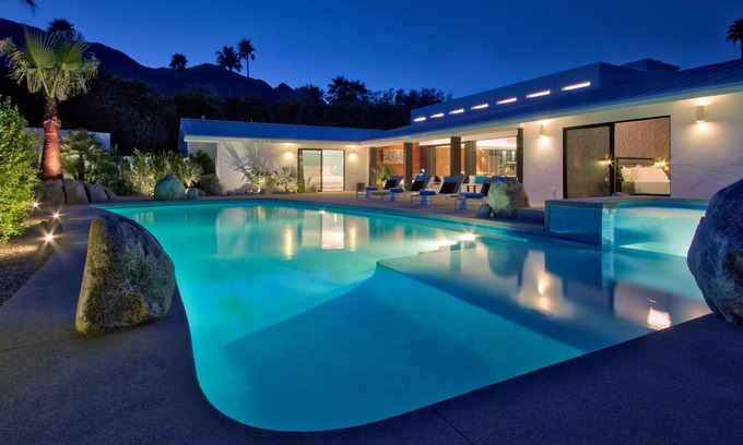 Old Las Palmas Haus | 6BD / 9BA Estate, Tennisplatz, Pool, Spa, Aussicht, hundefreundlich und privat