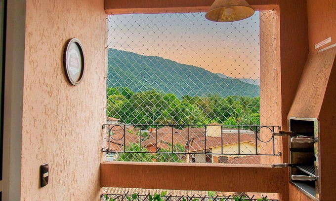 Centro Wohnung | Incrível Apto com piscina e churrasq em Ubatuba/SP