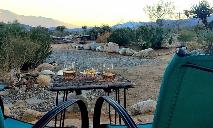 Morongo Valley Haus | J&B Desert Hideaway: Gateway of the Desert! - Views, Hot Tub, Outdoor Shower!