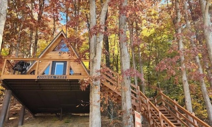 Scio Kabine | Joshua Tree/Unique Lakeview 4 Person A-Frame Cabin