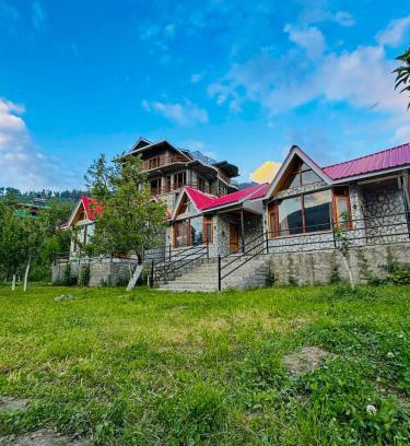 Jagatsukh Skihütte | Kahaani - Private Chalet with Bonfire and Apple Orchard