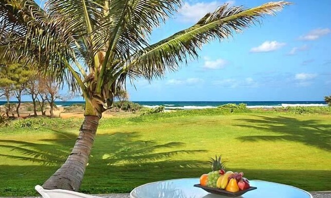 Hanamaulu Eigentumswohnung | Oceanfront mit Blick auf die schöne Küste entlang Kauais Royal Coconut Coast