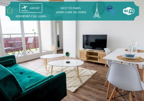 Aulnay-sous-Bois Wohnung | L Échappée Bellini - Proche Paris - 15min Airport
