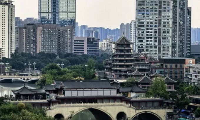 Hejiang Pavilion Wohnung | L&A 觀亭 13 Suit Taikoo Li/The Bridge River view Cozy 1 bedroom Suit in Cheng Du