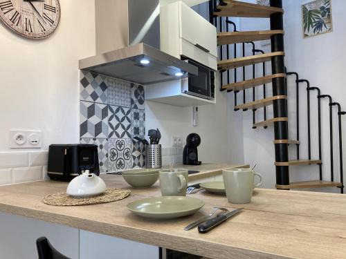 Moissac Wohnung | L'ATELIER - à coté abbatiale - clim reversible - Ideal couples