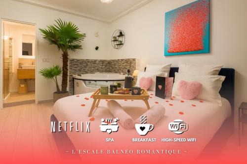 Les Stades Wohnung | L'Escale Balnéo'Romantique - Loveroom - Jacuzzi & Petit déjeuner
