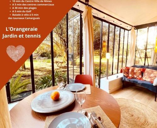 Costieres Haus | *L'Orangeraie* Maison avec jardin, tennis, parking