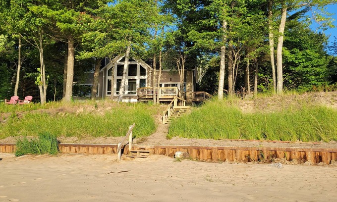 Manistee Haus | L * U * X * No-Bluff-Strand am Michigansee! Jetzt SOMMER 2020 buchen!