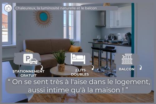 Bourg-en-Bresse Wohnung | La Girelle -4 pers- Balcon- parking gratuit