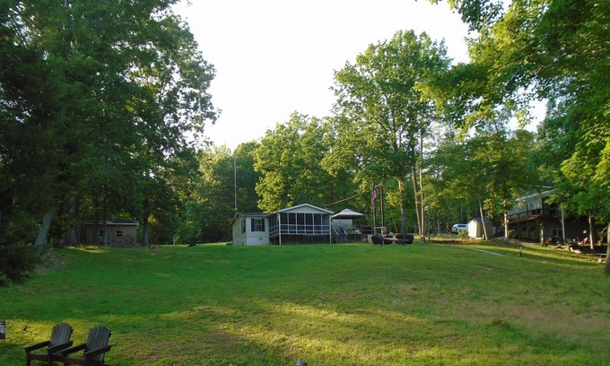 Wise Haus | Lake Gaston most usable waterfront acre lot with bulkhead on large cove.