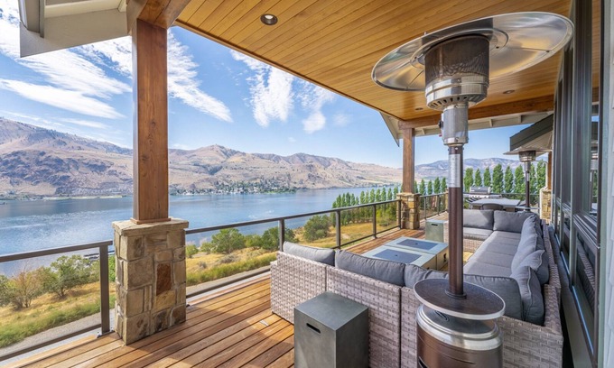 Chelan Haus | Lakeside Bluff am Aussichtspunkt am Lake Chelan