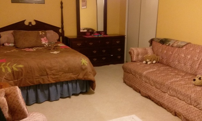 Gaithersburg Haus | Großer möblierter Kellerraum