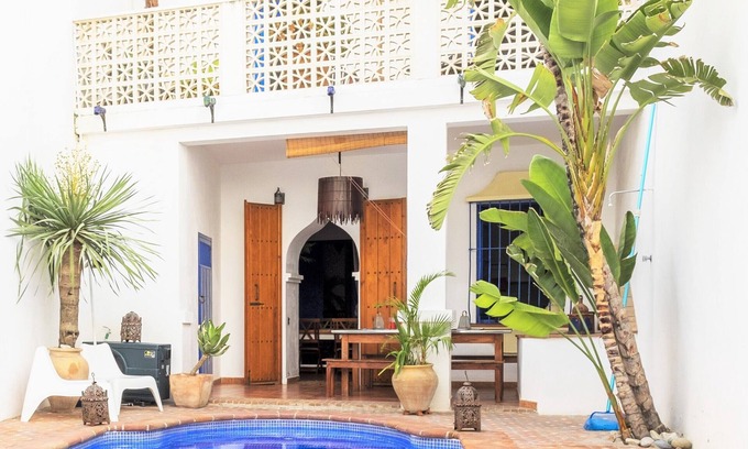 Rio Velez Haus | Großes Haus, ideal privaten beheizten Pool für Familienurlaub