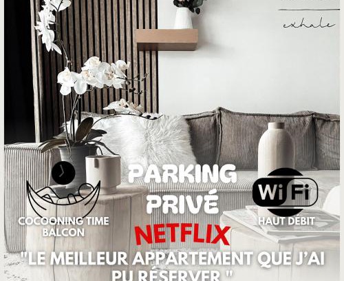 Sablon Wohnung | Le cocon Blånc Metz -T2 cosy avec parking privé & balcon - Gare, Nouvelle Ville