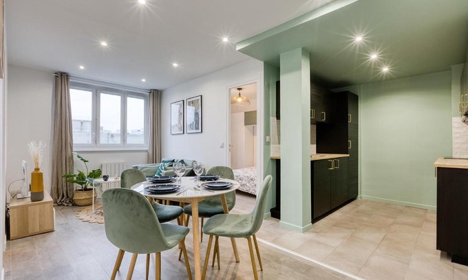 Bobigny Wohnung | Le Colbert - Appt moderne pour 4 voyageurs