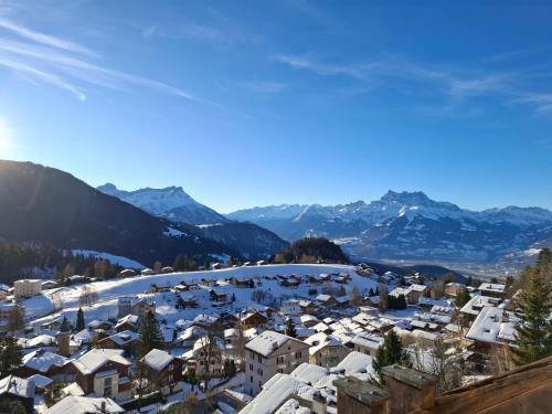 Leysin Wohnung | Le Nid d'aigle apt 405 Leysin centre avec tarifs dégressifs et forfait piscine sauna jacuzzi en option