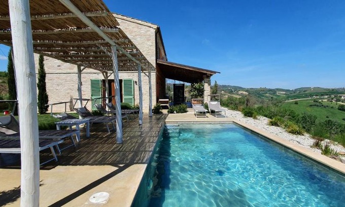 Castignano Haus | Lemonvilla - Rustico in Panoramalage