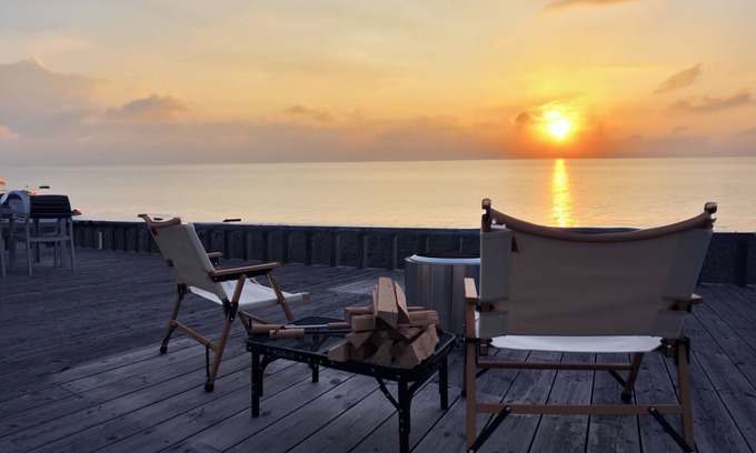 Awaji Villa | ～ Limited to 1 couple per day! Blissful relaxing experience in a private ocean view villa with private sauna & Jacuzzi & bonfire~!