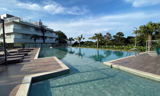 Campeche Norte Wohnung | Lindo Apto em Condo Clube em Frente ao mar do Campeche