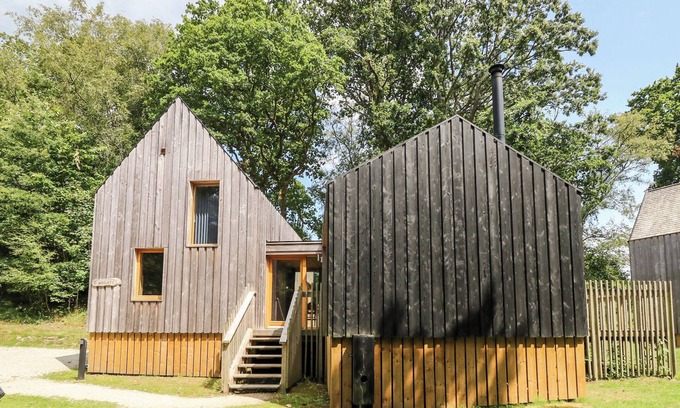 Corfe Castle Hütte | LODGE 21, family friendly, with hot tub in Corfe Castle