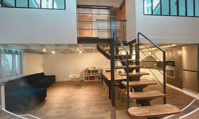 Saint-Vincent-de-Paul Wohnung | Loft Parisien Élégant - Paris 10ème
