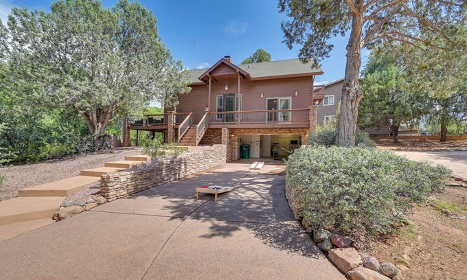 Payson Kabine | Log Cabin in Payson w/ Deck, Mtn & Creek Views