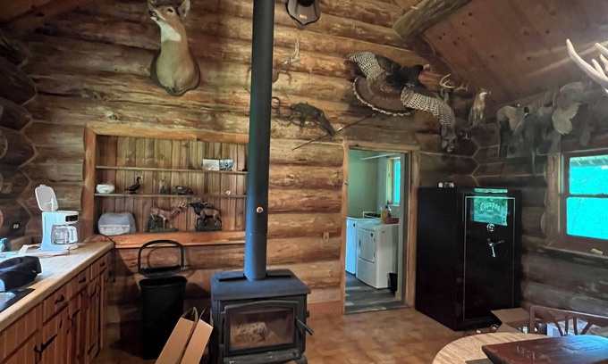 Alma Kabine | Log cabin, log cabin sauna building, wildlife, orchards