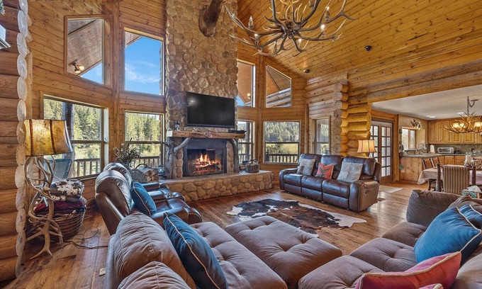 Mammoth Creek Kabine | Blockhaus mit Blick auf einen Bach!