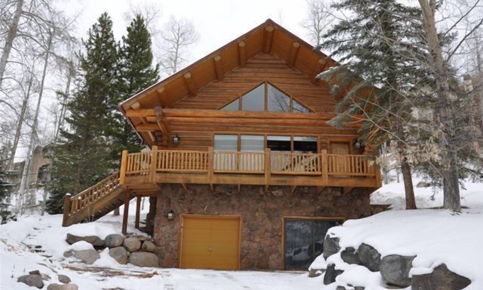Highland Meadows Haus | Log Home mit Blick auf Vail Valley