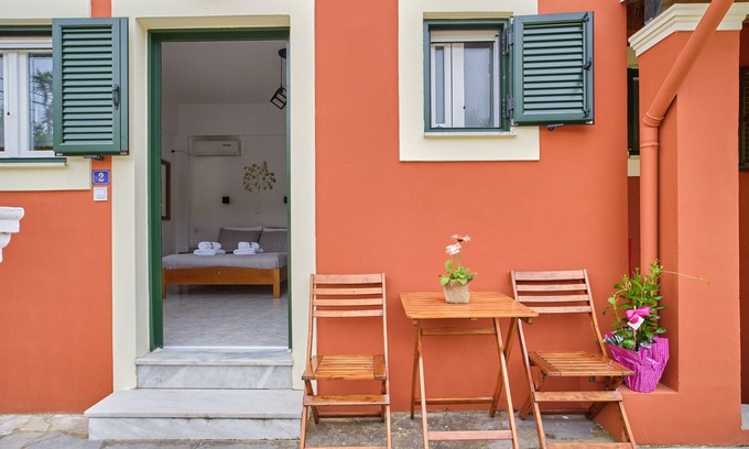Peroulades Wohnung | Logas Beach Studio 2 Corfu