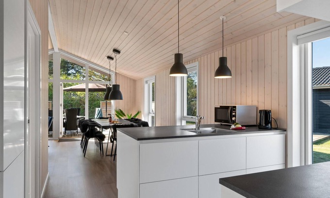 Nykøbing Haus | Look forward to a fantastic sandy beach near this inviting house with a large terrace.