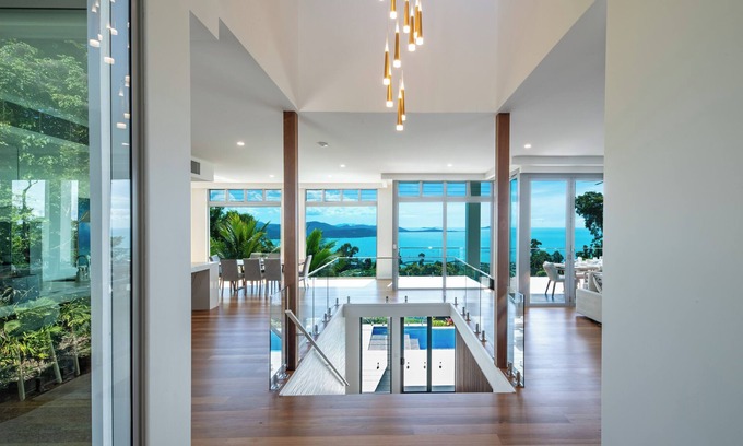 Airlie Beach Haus | Luxurious 5-bed home with pool, nestled in a private estate with ocean views