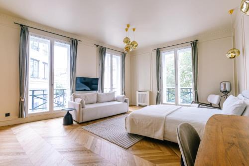 Quartier du Mail Wohnung | Luxurious Paris Loft Near Opéra